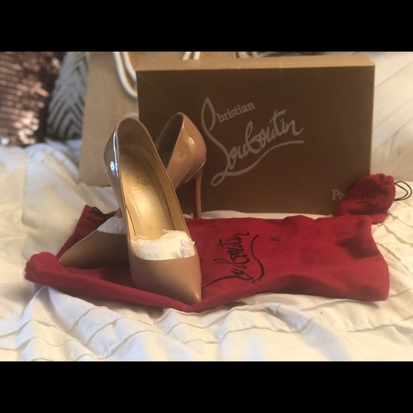 Christian Louboutin Shoes - Christian Louboutin Pigalle NUDE PATENT LEATHER
